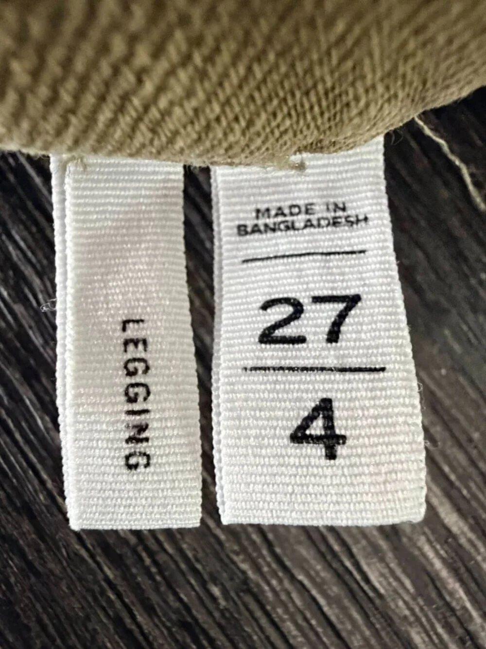 2/$30 LOFT Mid-Rise Five-Pocket Jegging Olive 27 #A3880